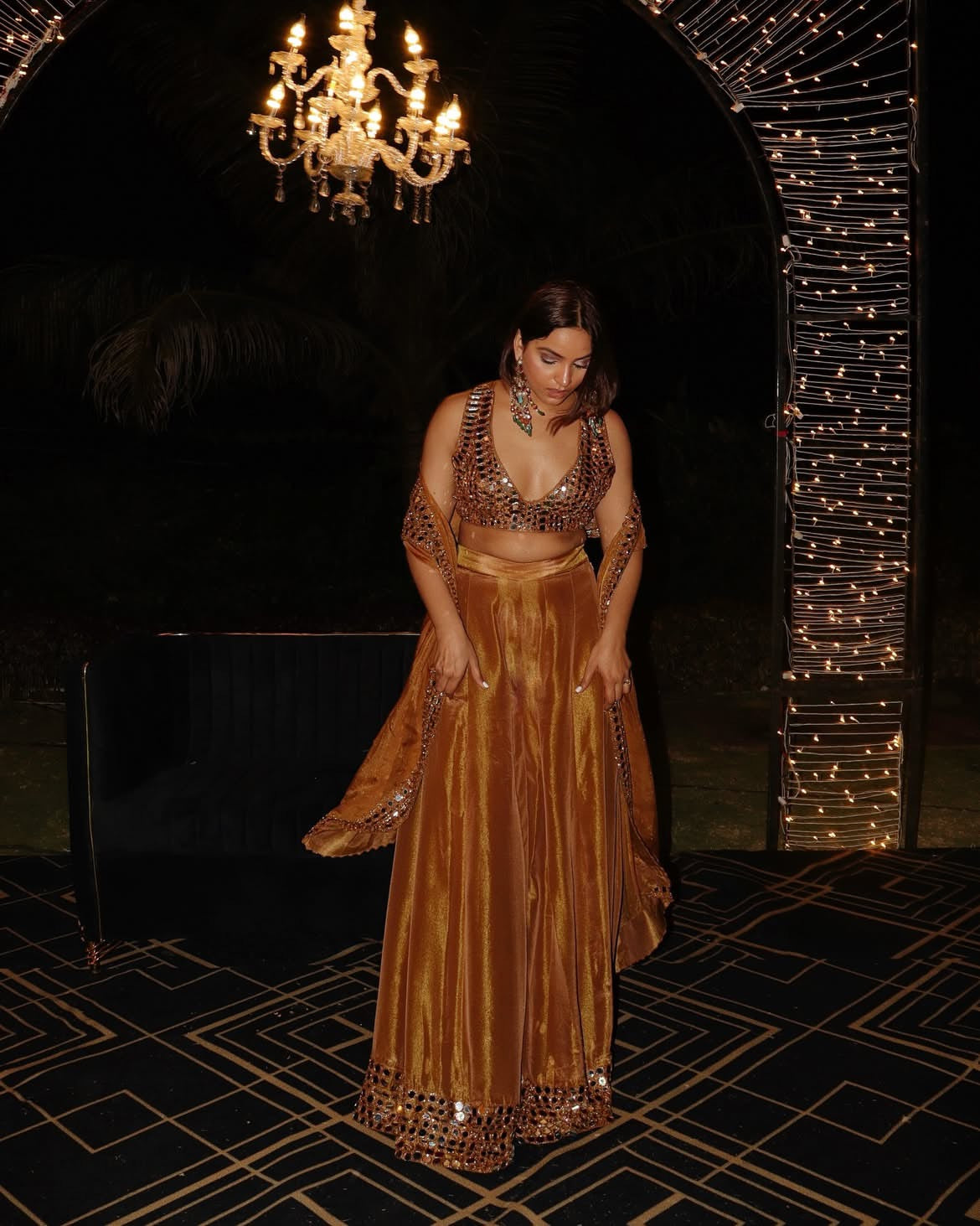 Deep Razzle Lehenga ⚡️