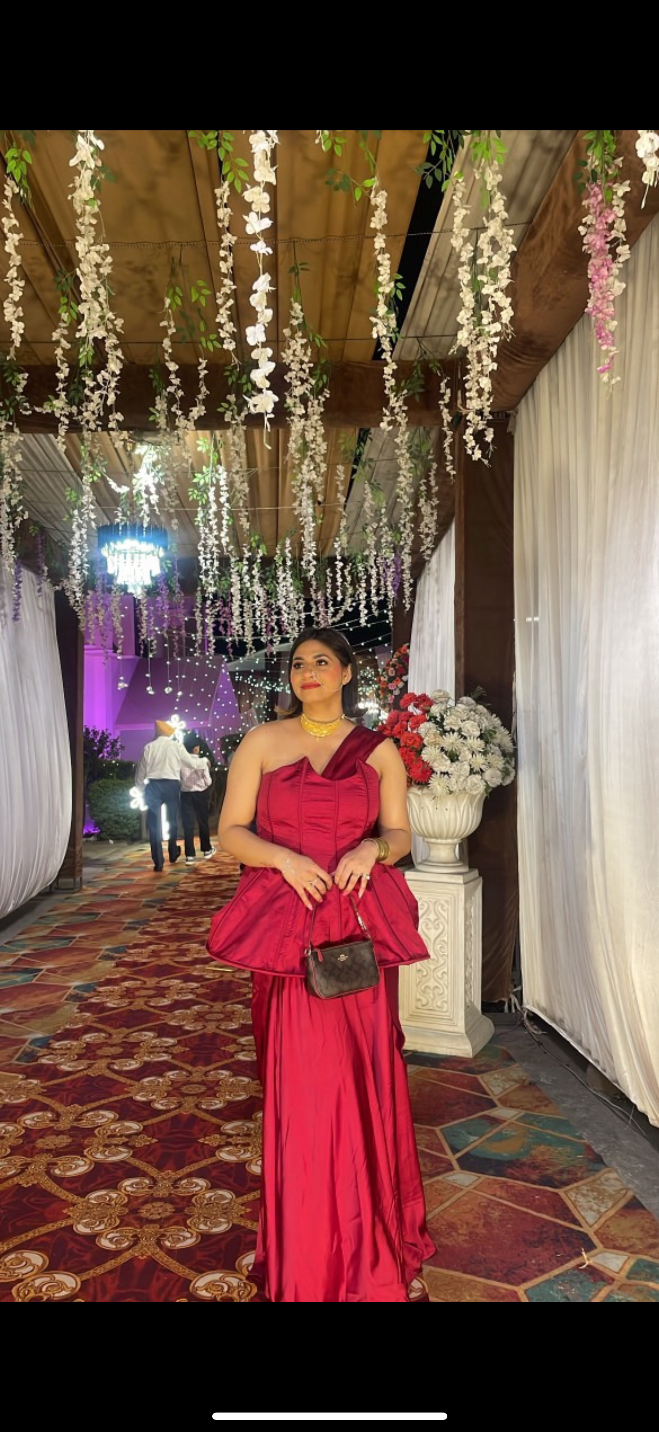 Wine Divine Corset Saree