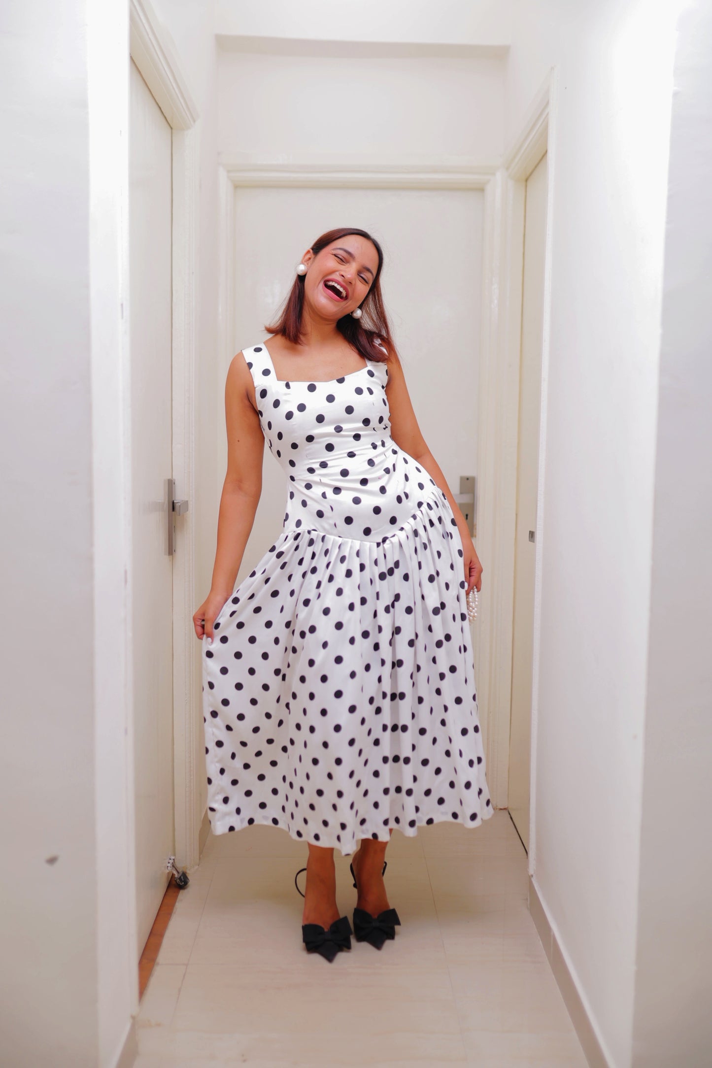 Retro Romance Polka Dot Dress