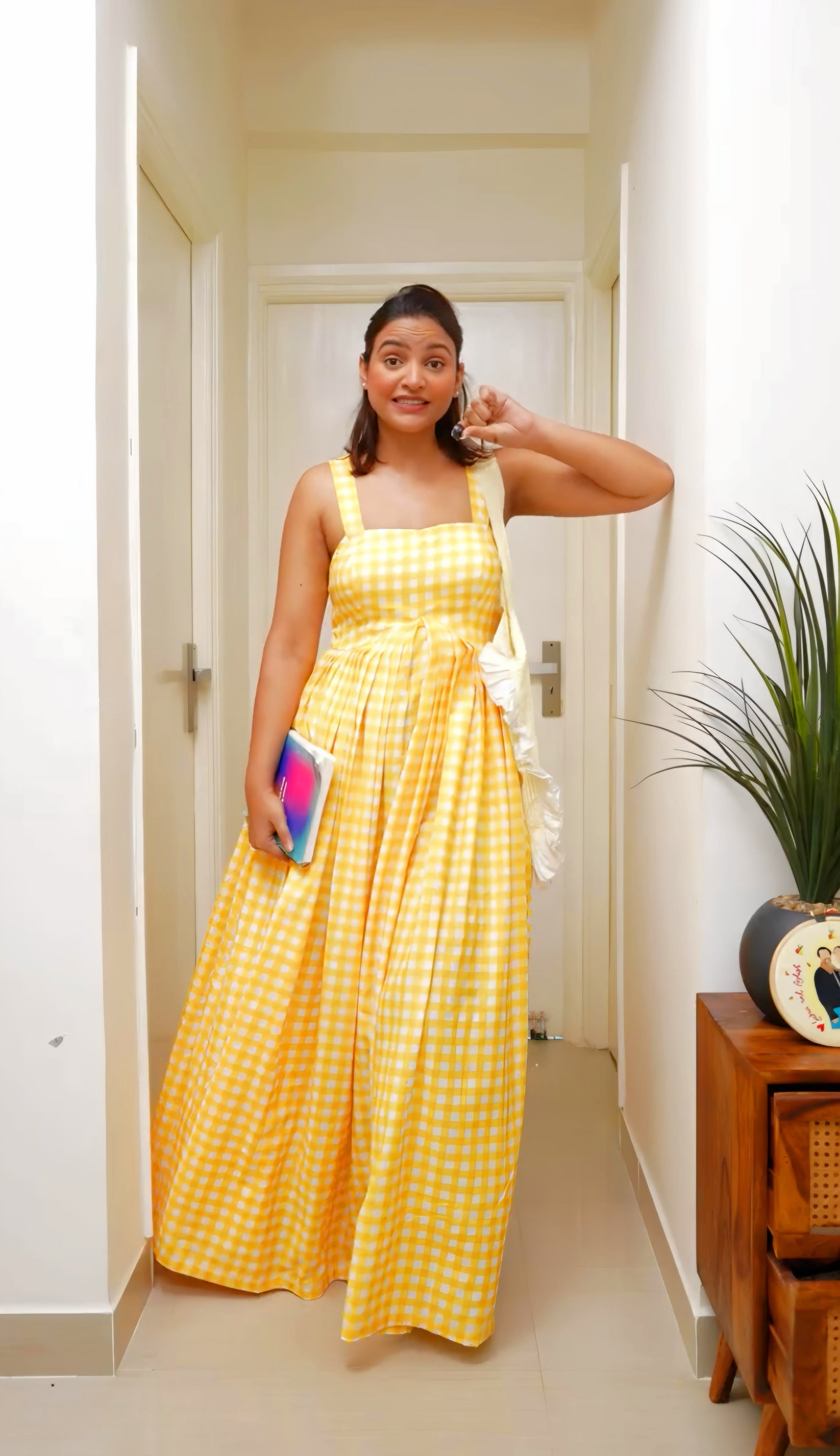 Sunbeam Gingham Maxi Dress ☀️🍋