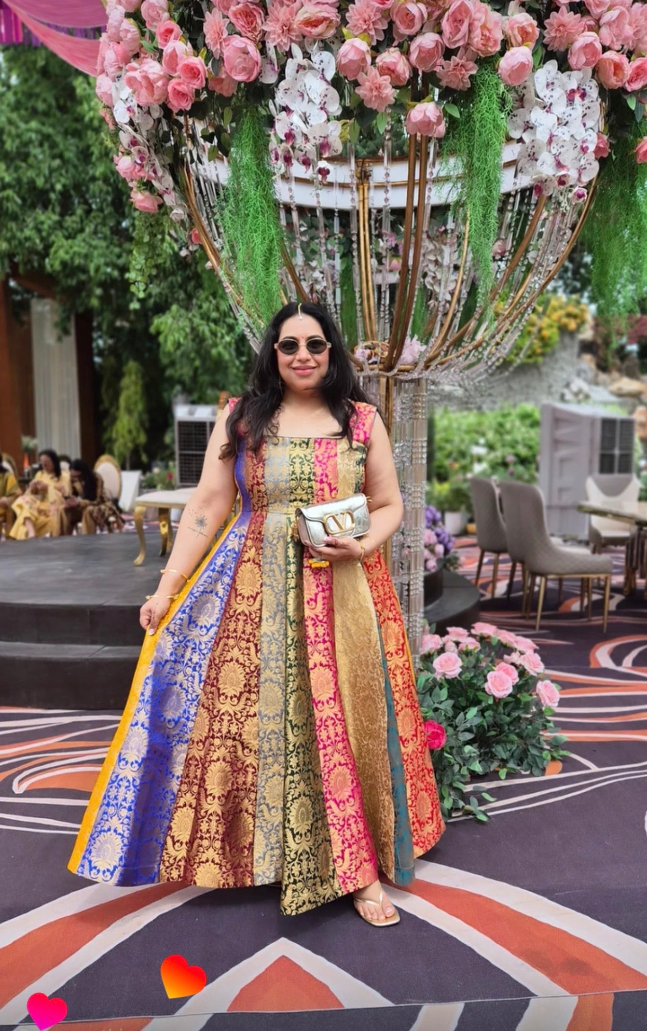 Brocade Patchwork Dress