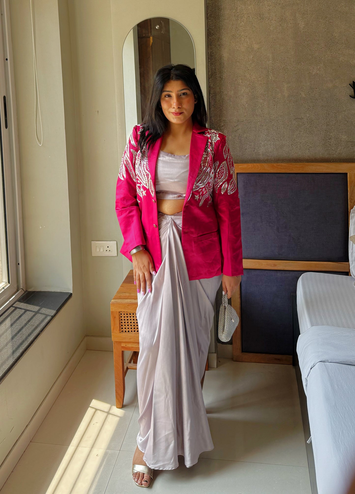 Gulnaar Drape Set – Power Meets Grace