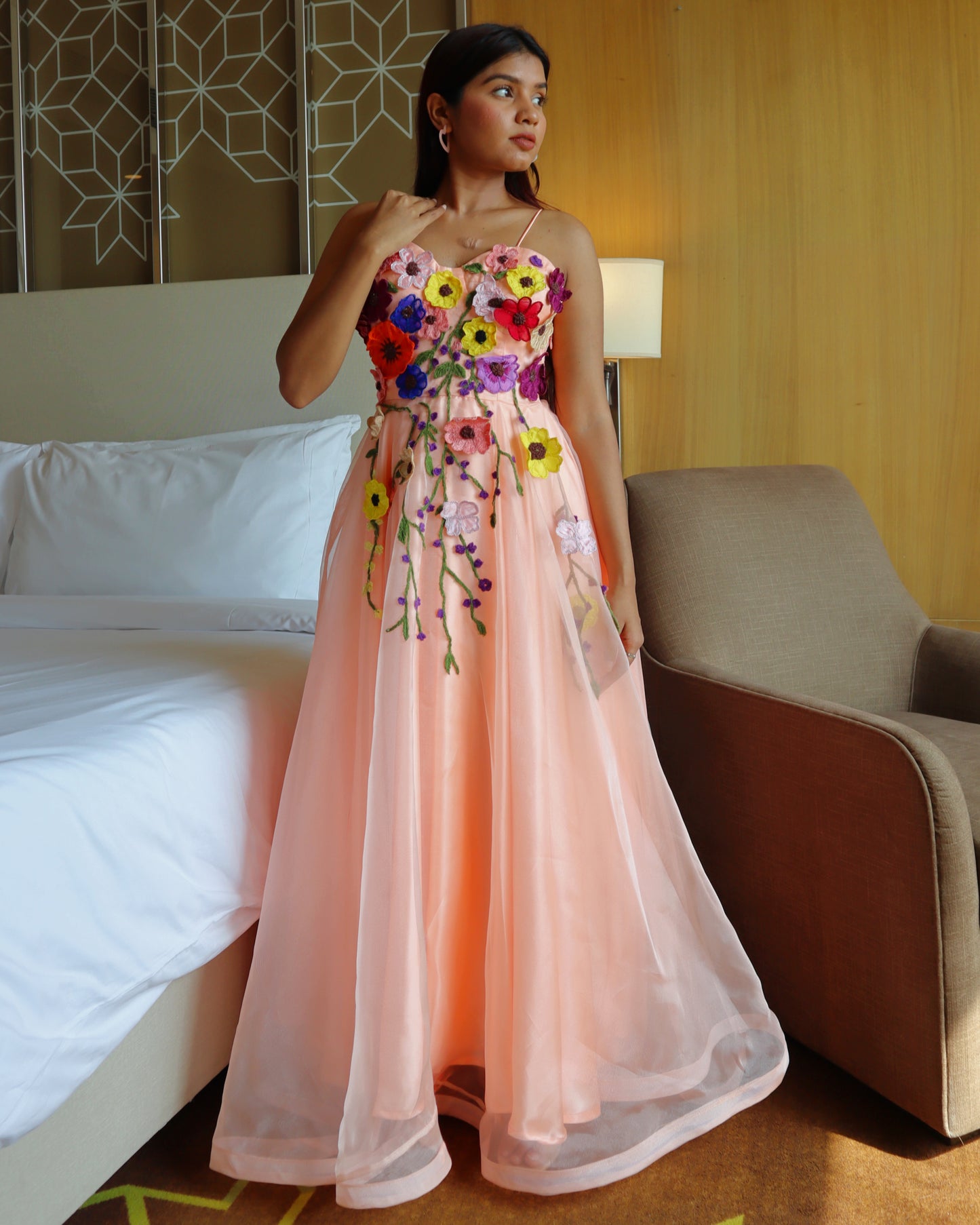"Garden Bloom" Embroidered Dress