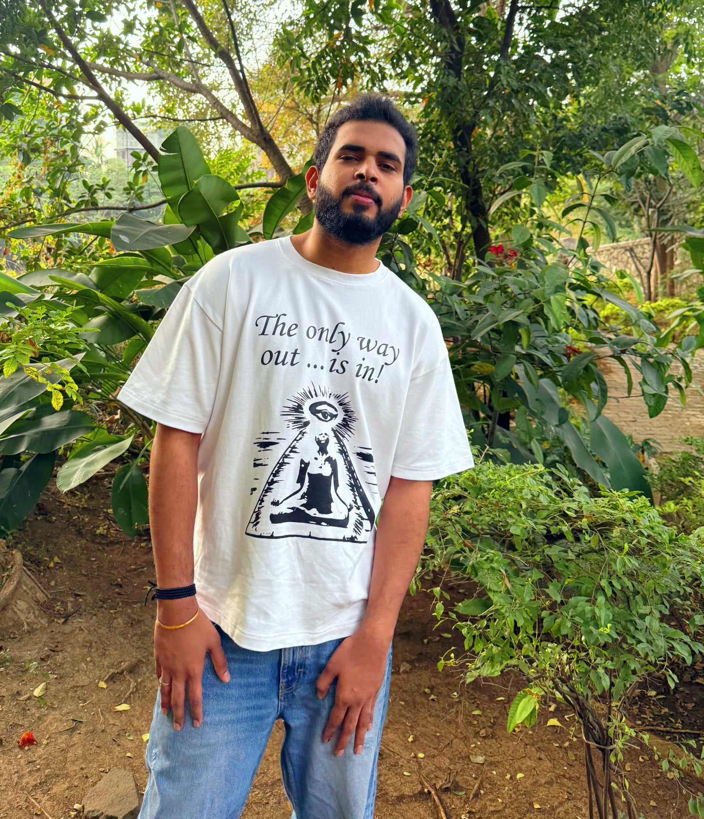 Diljit Dosanjh-Inspired T-Shirt – “The Only Way Out, Is In”