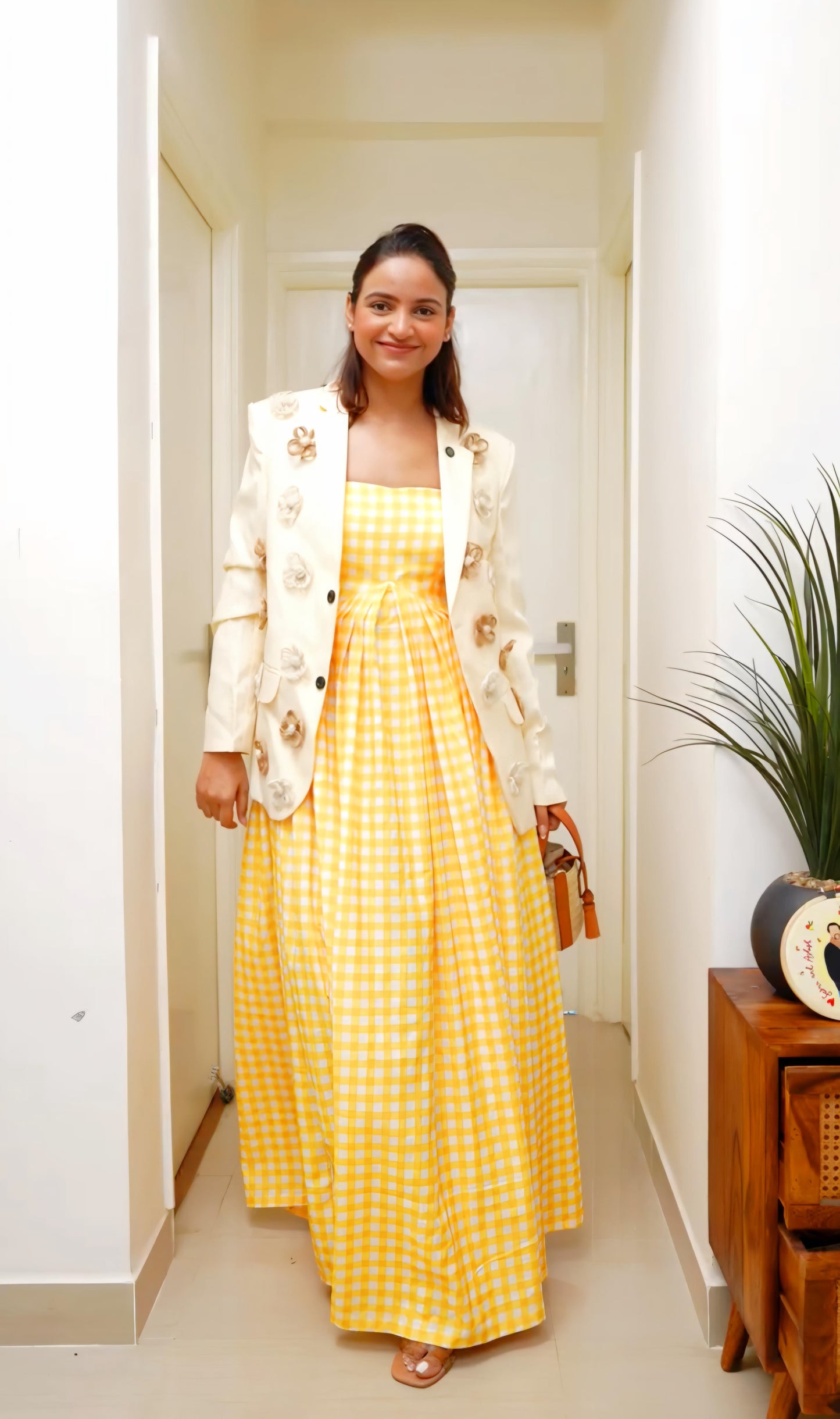 Sunbeam Gingham Maxi Dress ☀️🍋