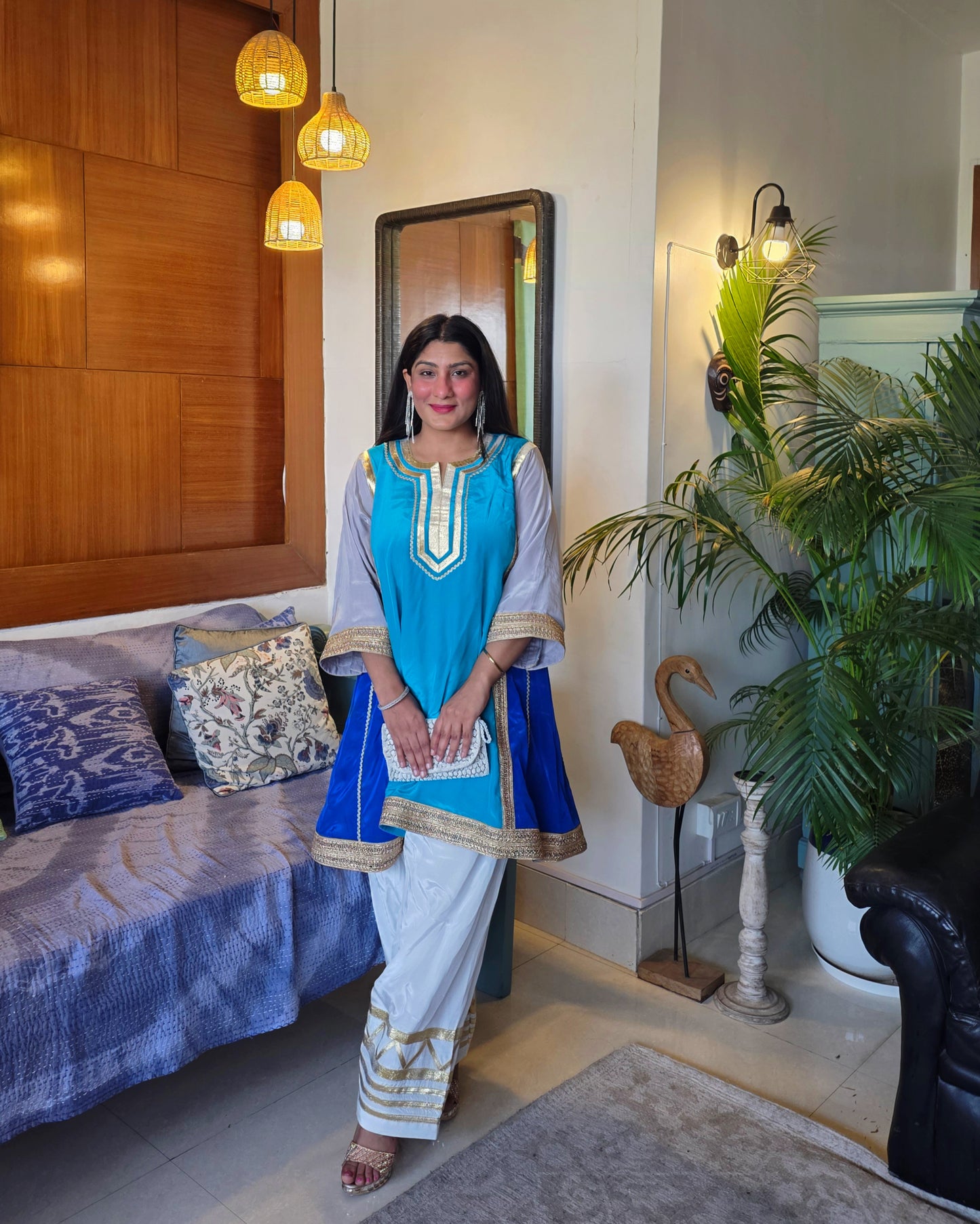 Kareena Kapoor Inspired Pure Crepe Kurta Set