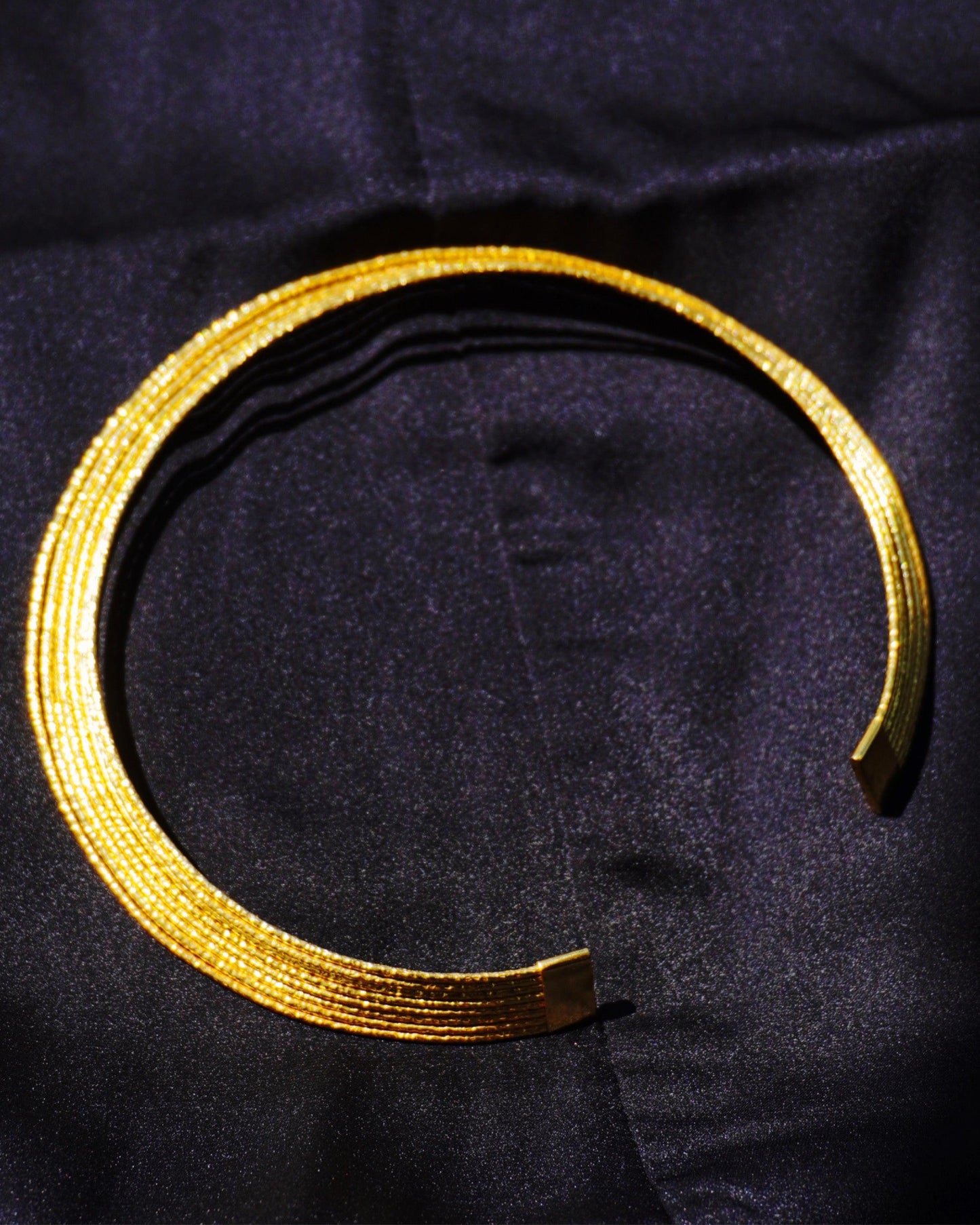 Brass Choker Necklace | Gold Toned