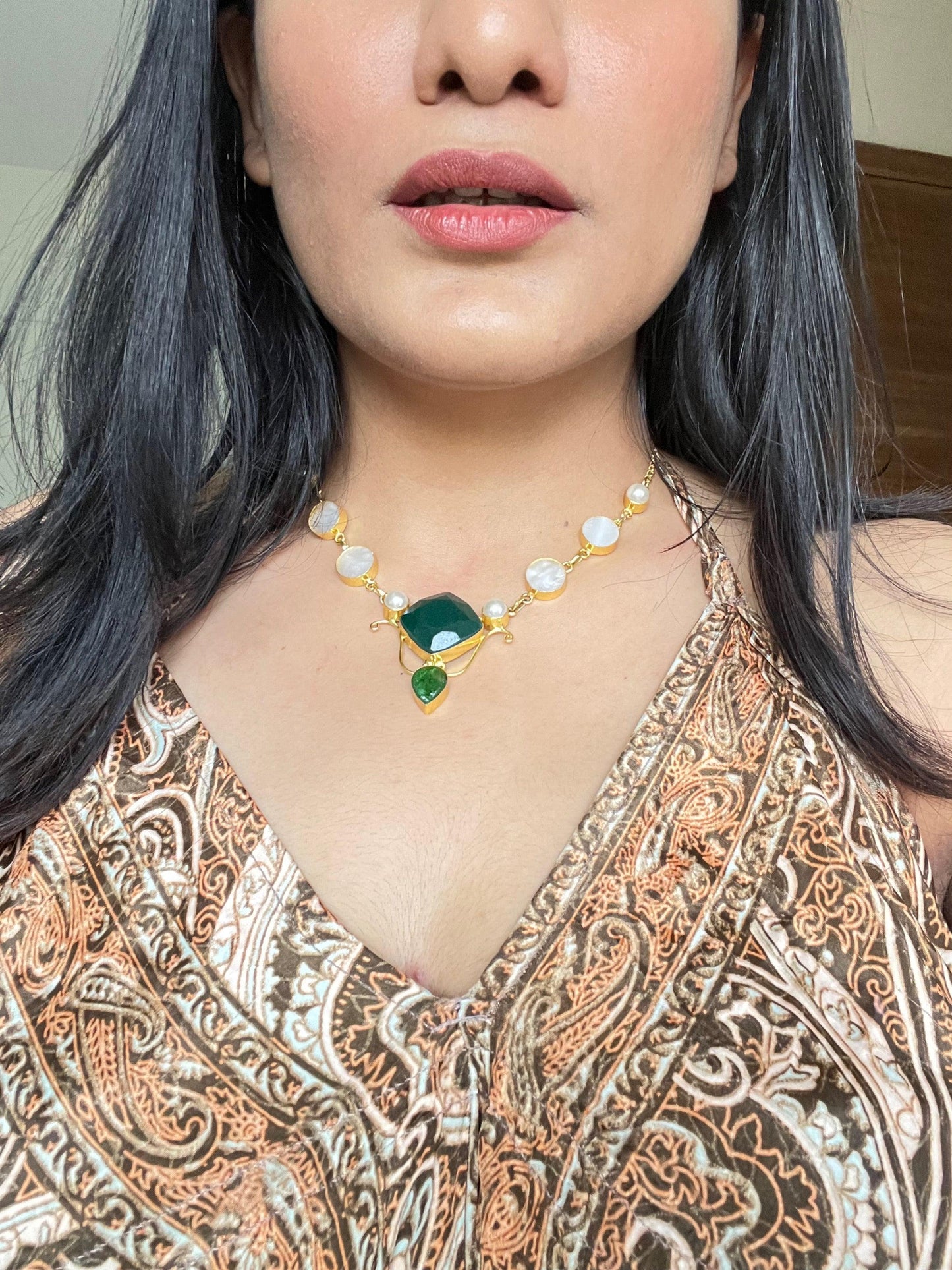 Emerald Green Neck piece