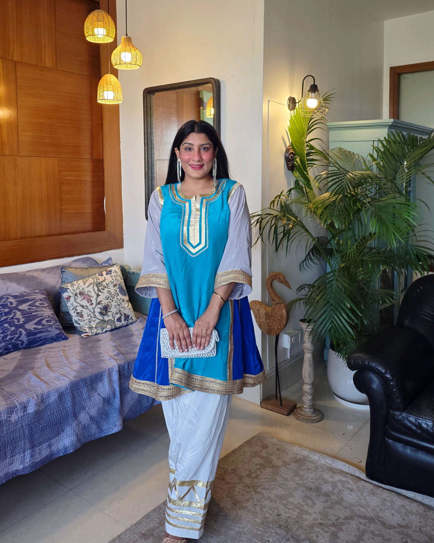 Kareena Kapoor Inspired Pure Crepe Kurta Set