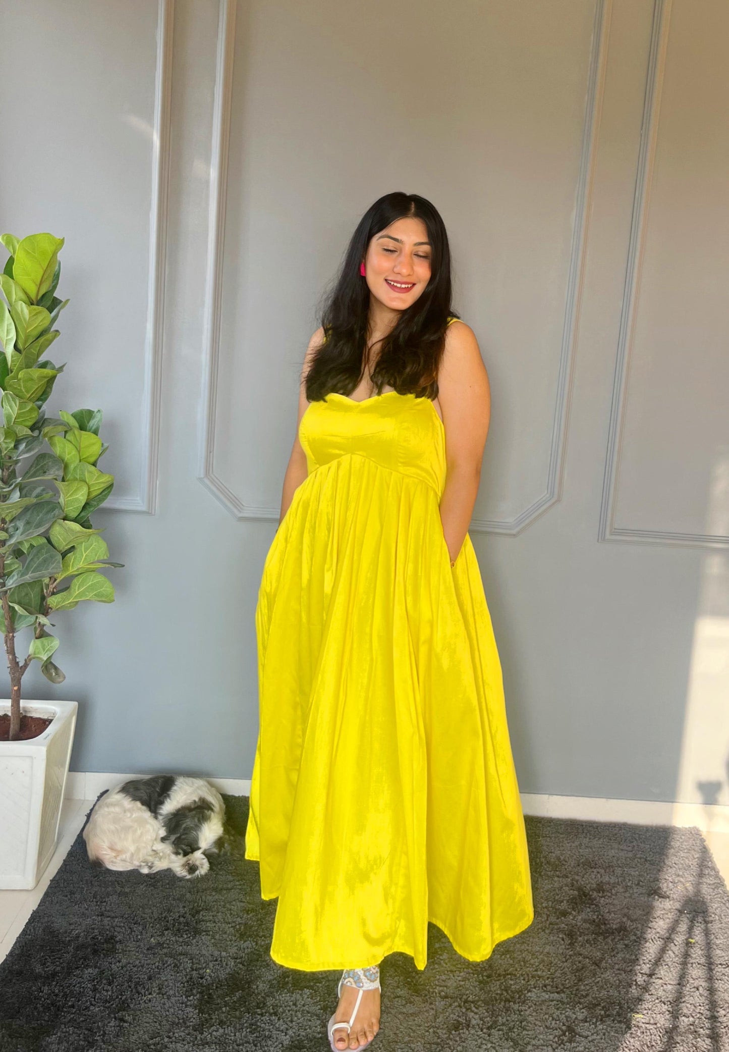 Deepika Padukone Inspired Radiant Yellow Dress