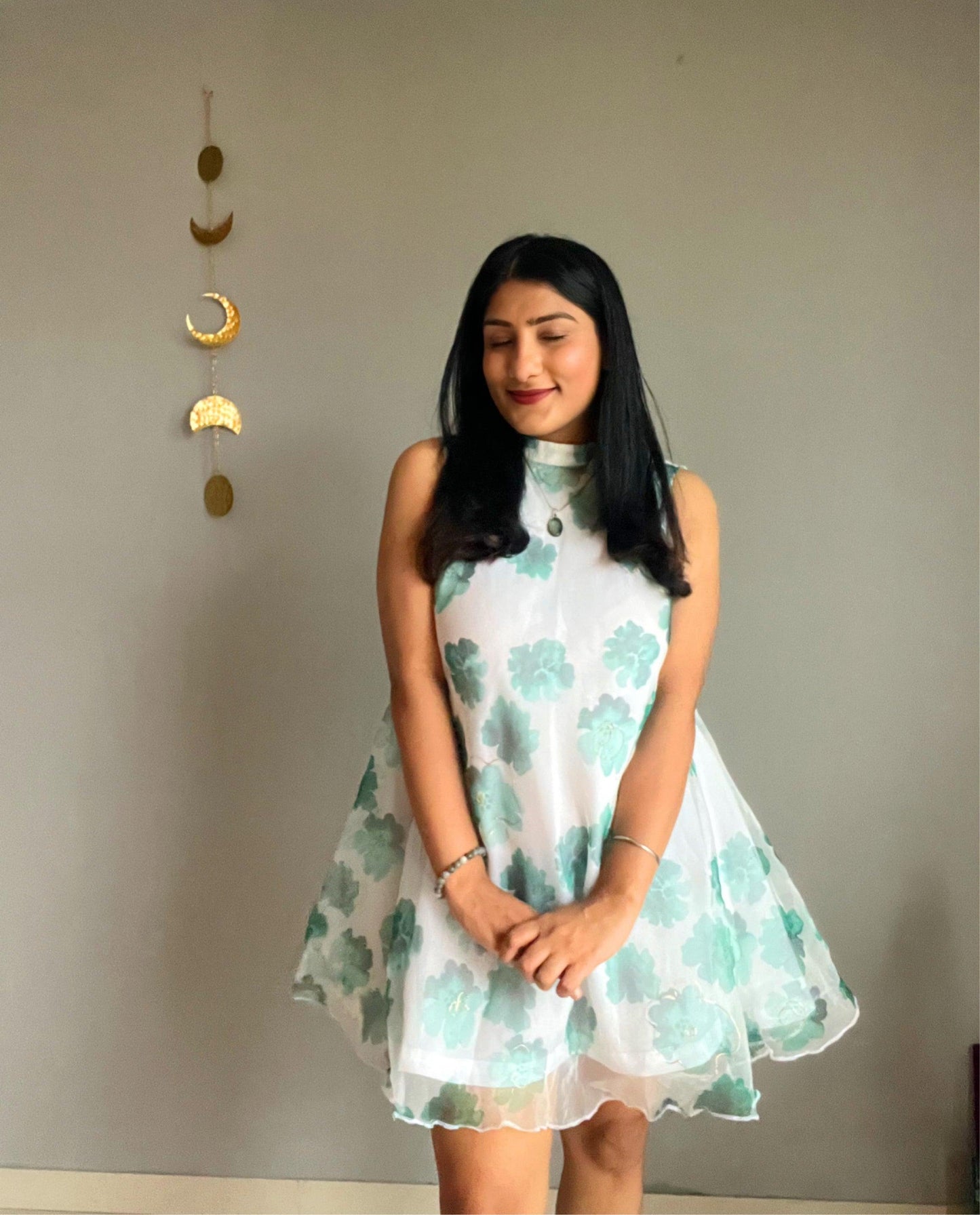 Emily In Paris Green Floral Dress (Limited Pieces)