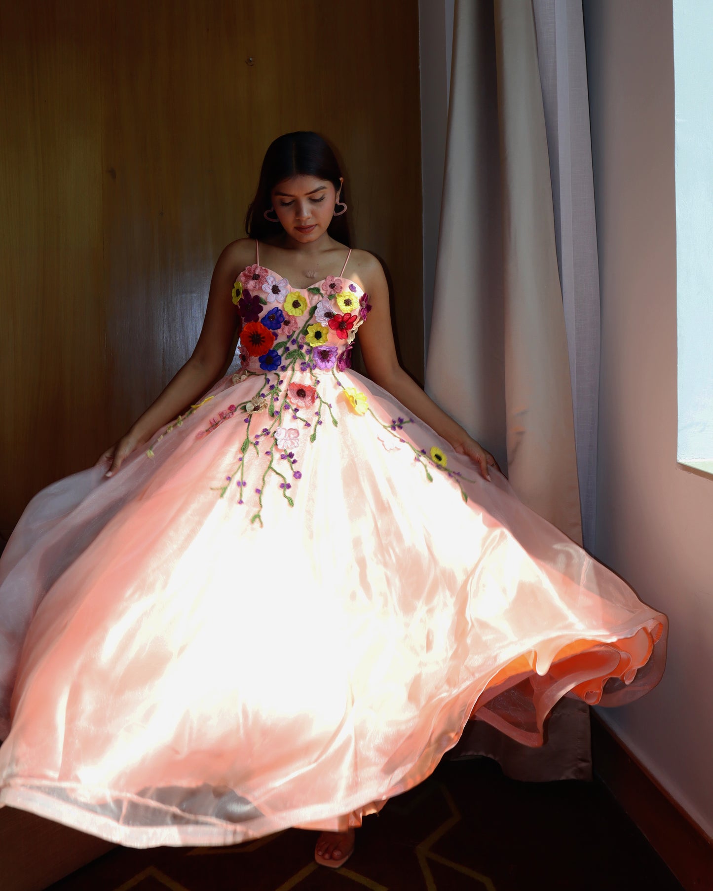 "Garden Bloom" Embroidered Dress