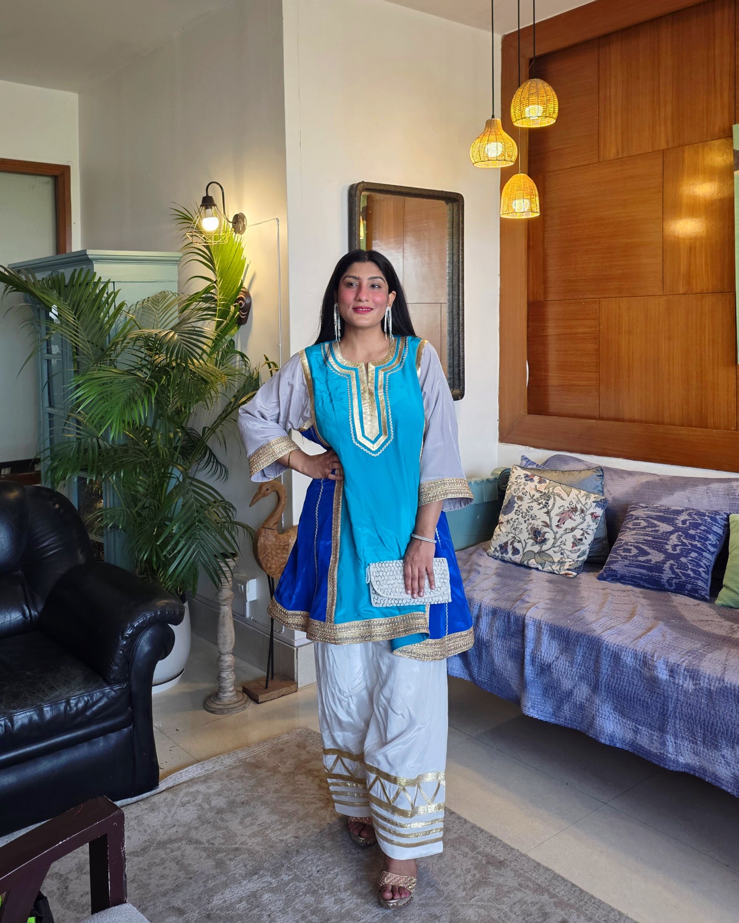 Kareena Kapoor Inspired Pure Crepe Kurta Set