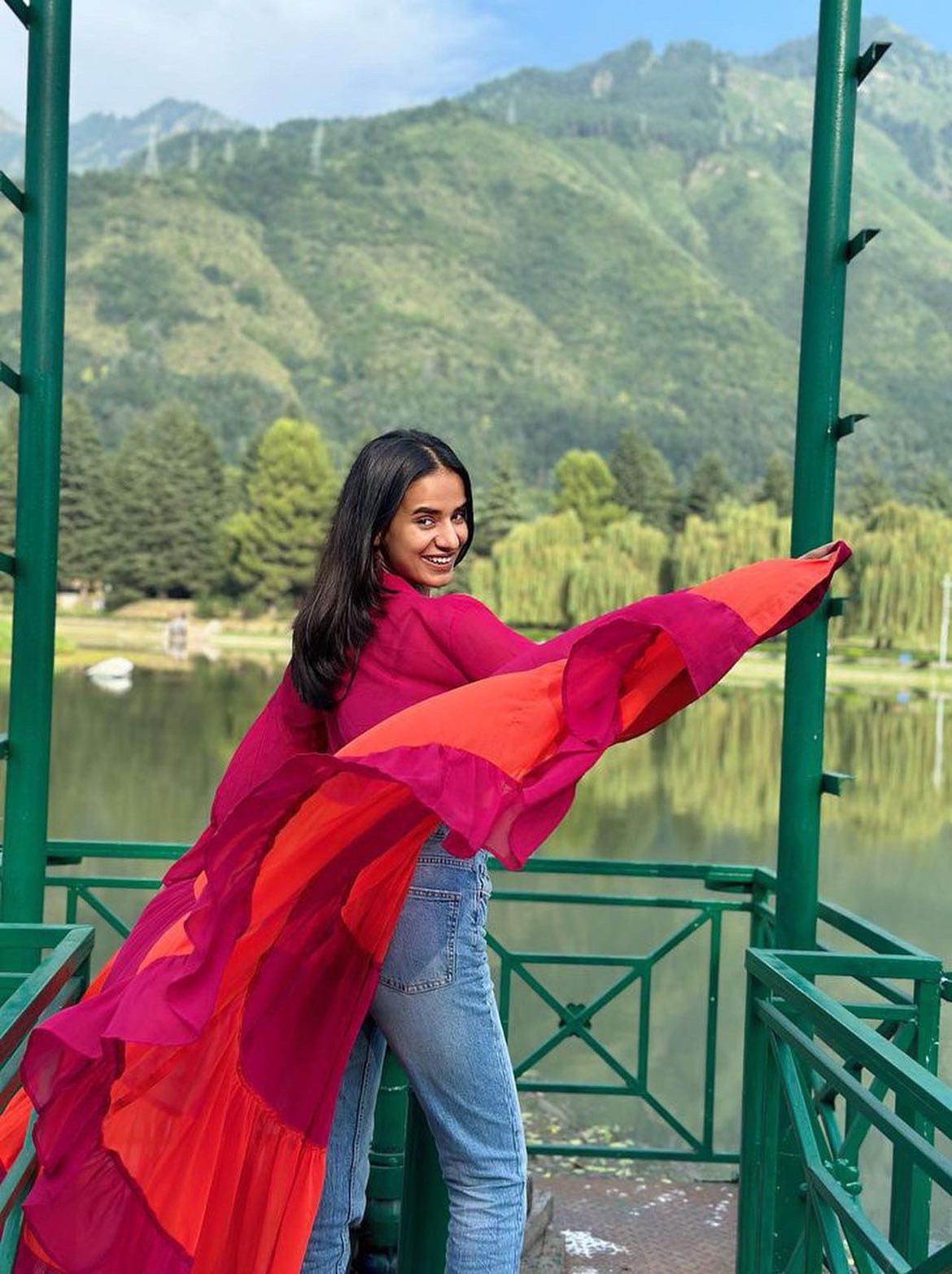 Pink and Orange Superhero Cape