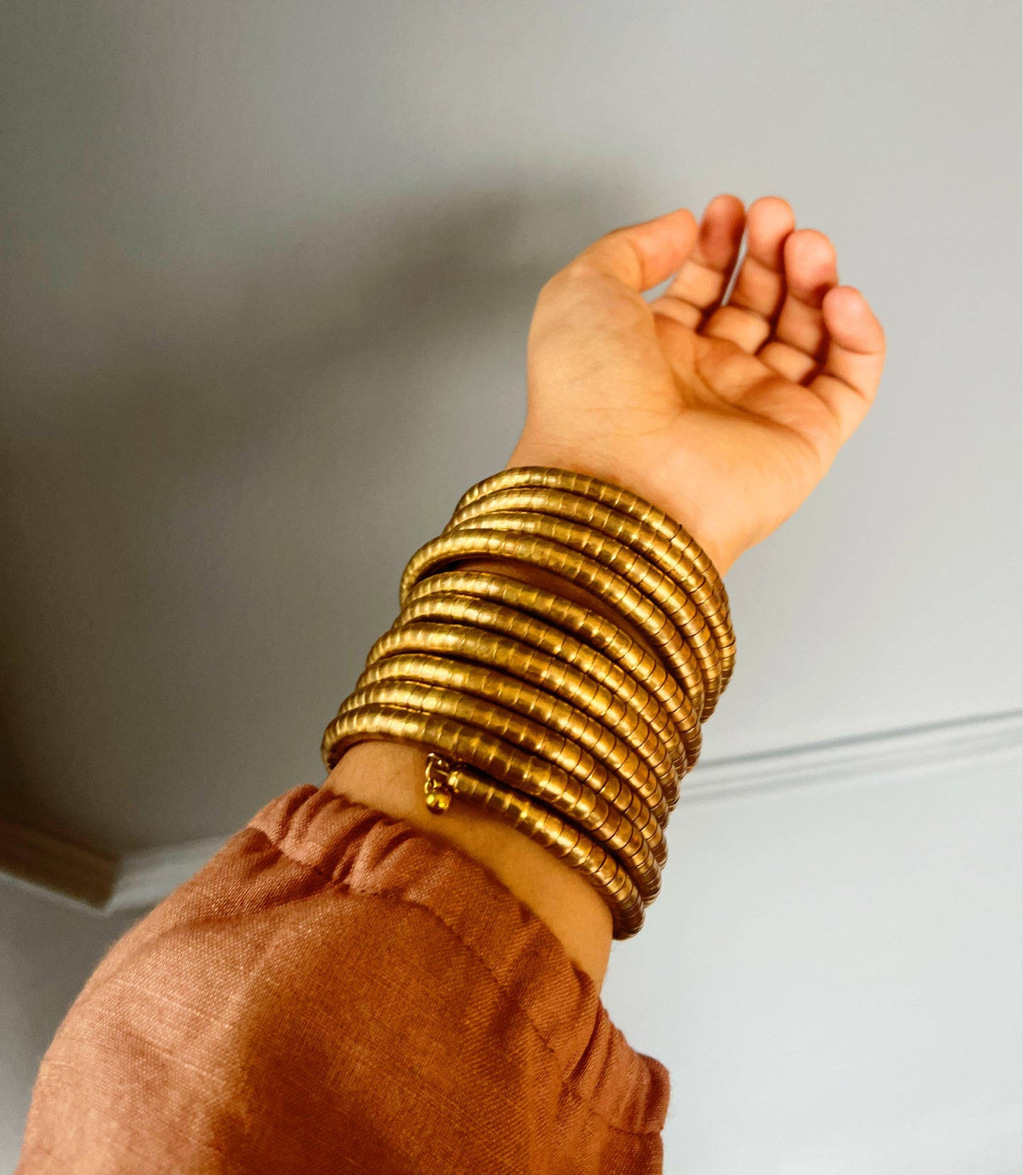 Viral Spiral Gold Bangles | Statement Jewellery