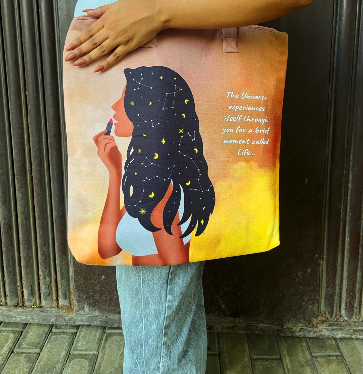 Universe Experiences Itself Through A Brief Moment Called Life Tote Bag