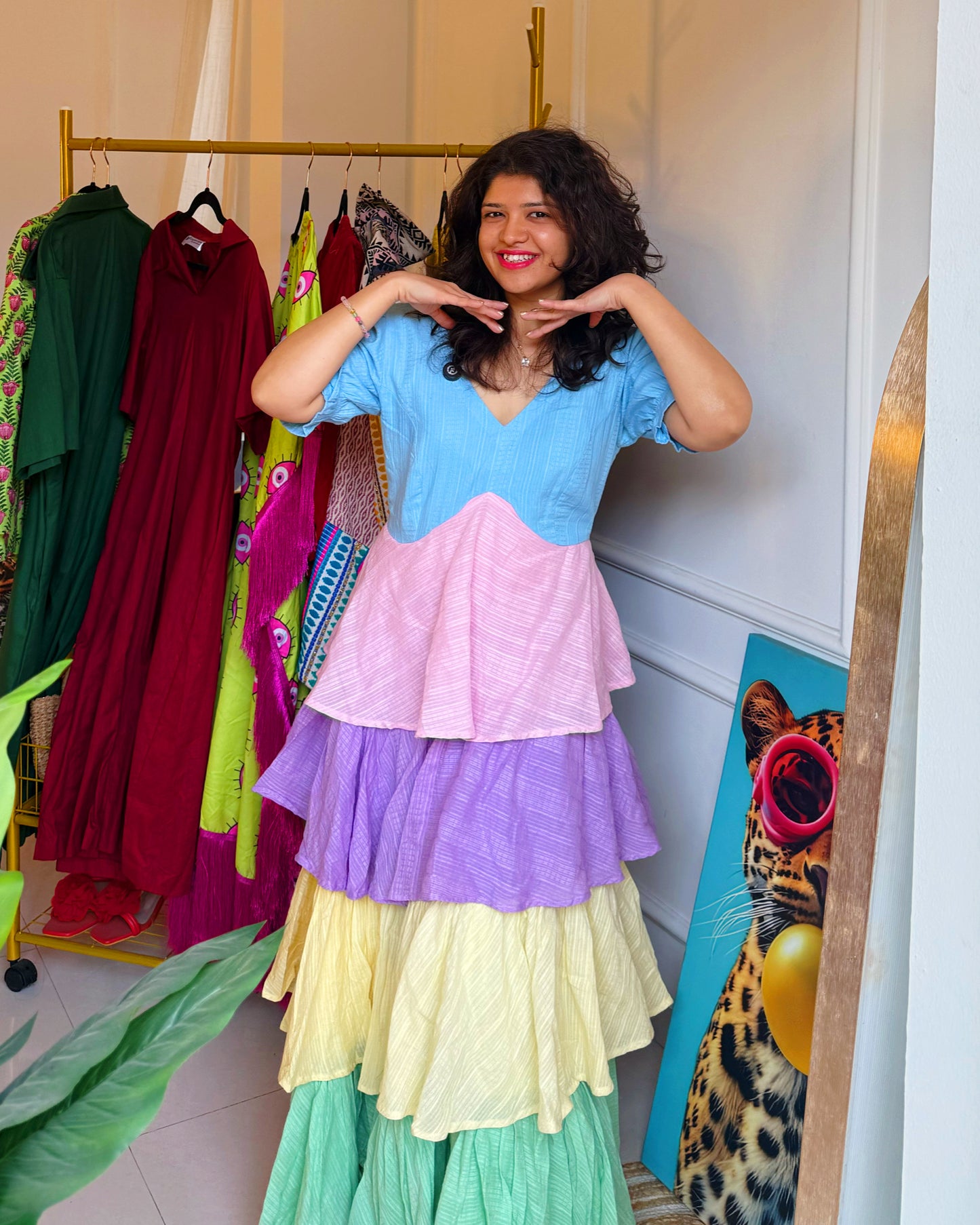 The Cotton Candy Tiered Dress