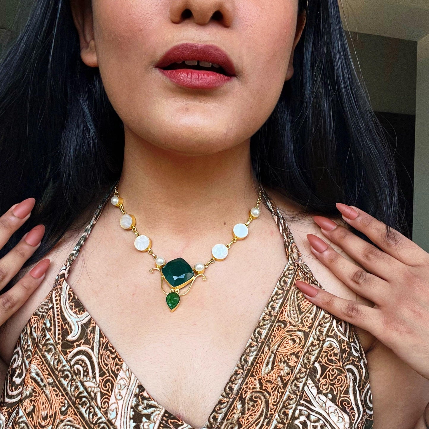 Emerald Green Neck piece