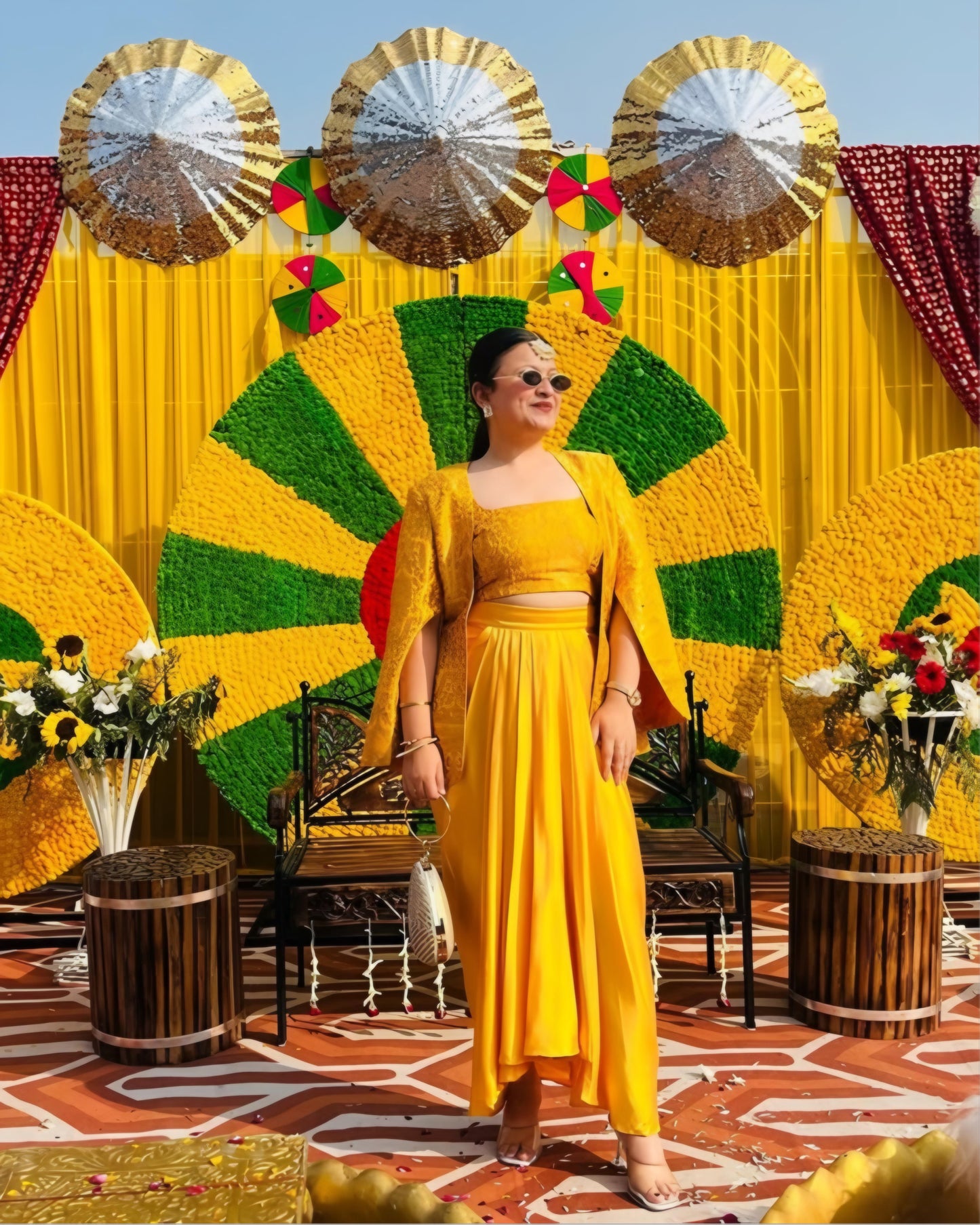 Haldi Coat & Dhoti Set