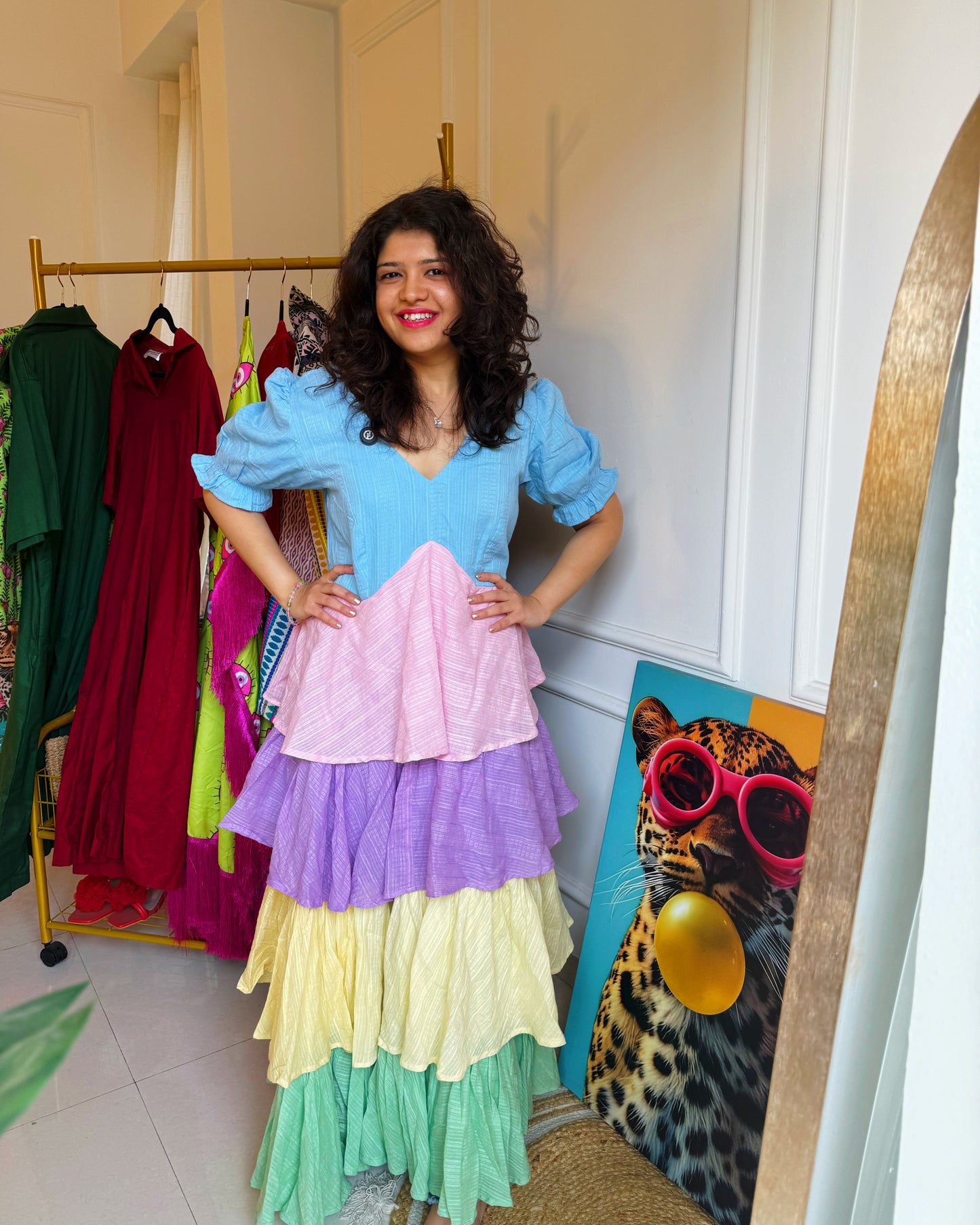 The Cotton Candy Tiered Dress