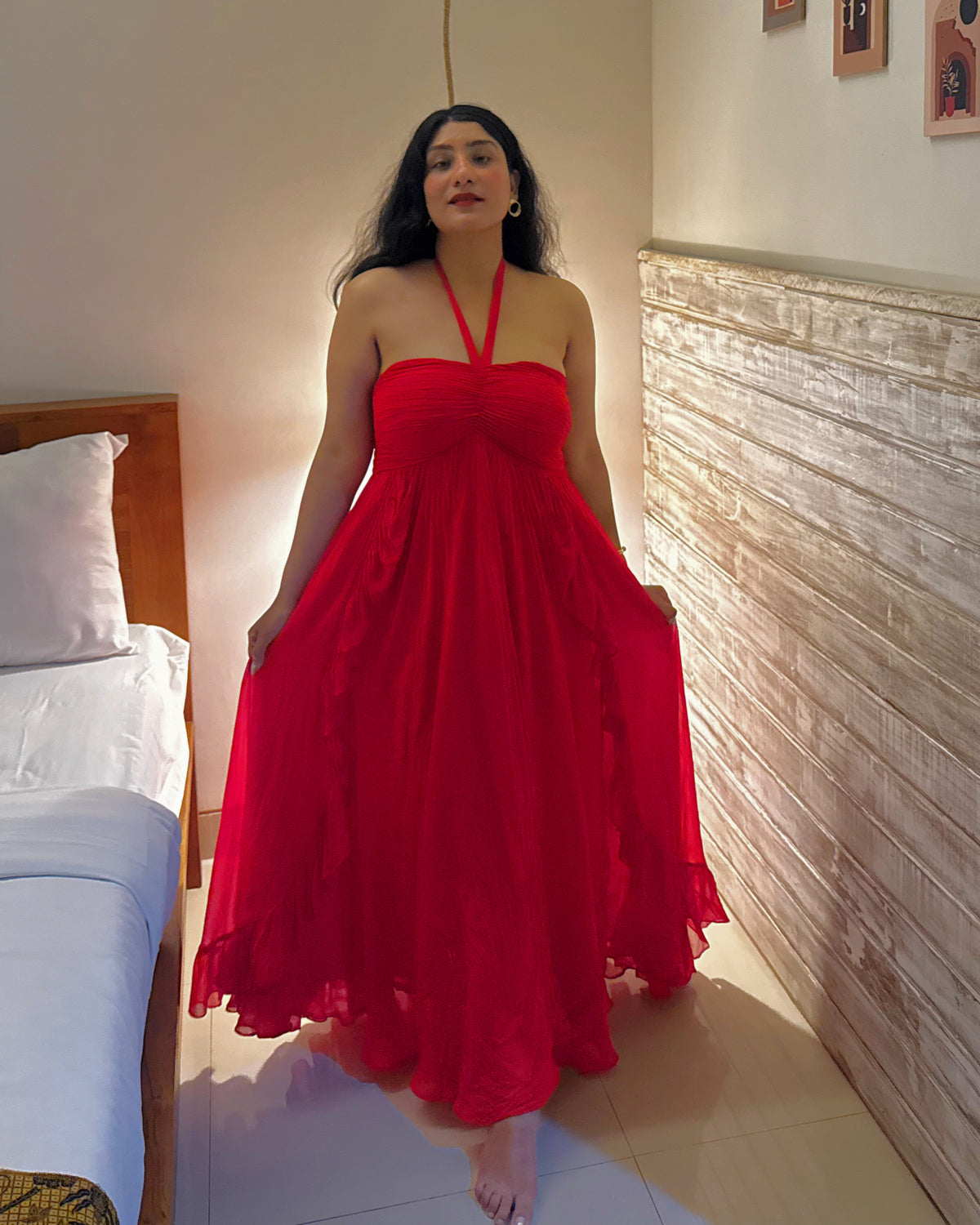 Amara Red Maxi Dress ❤️