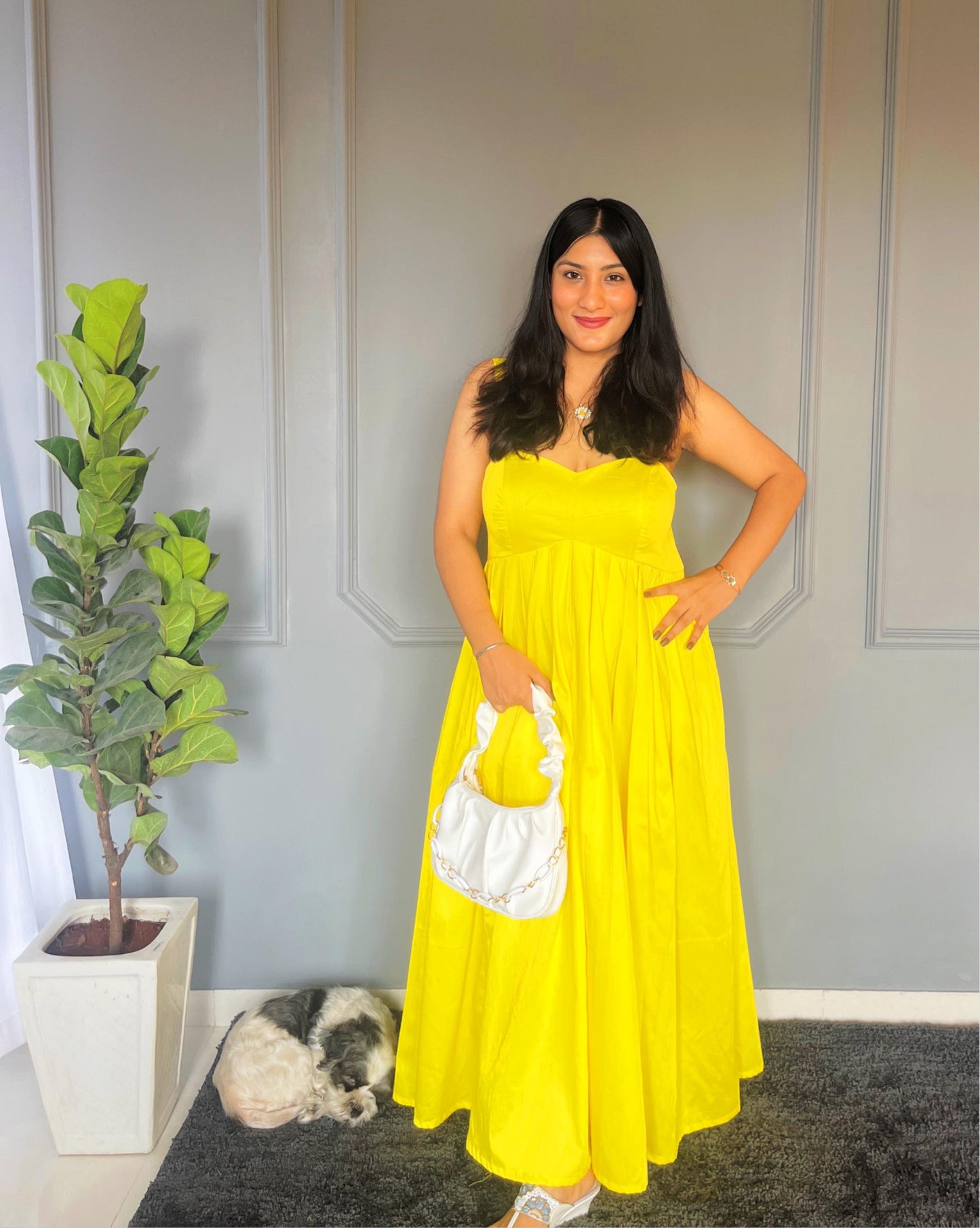 Deepika Padukone Inspired Radiant Yellow Dress