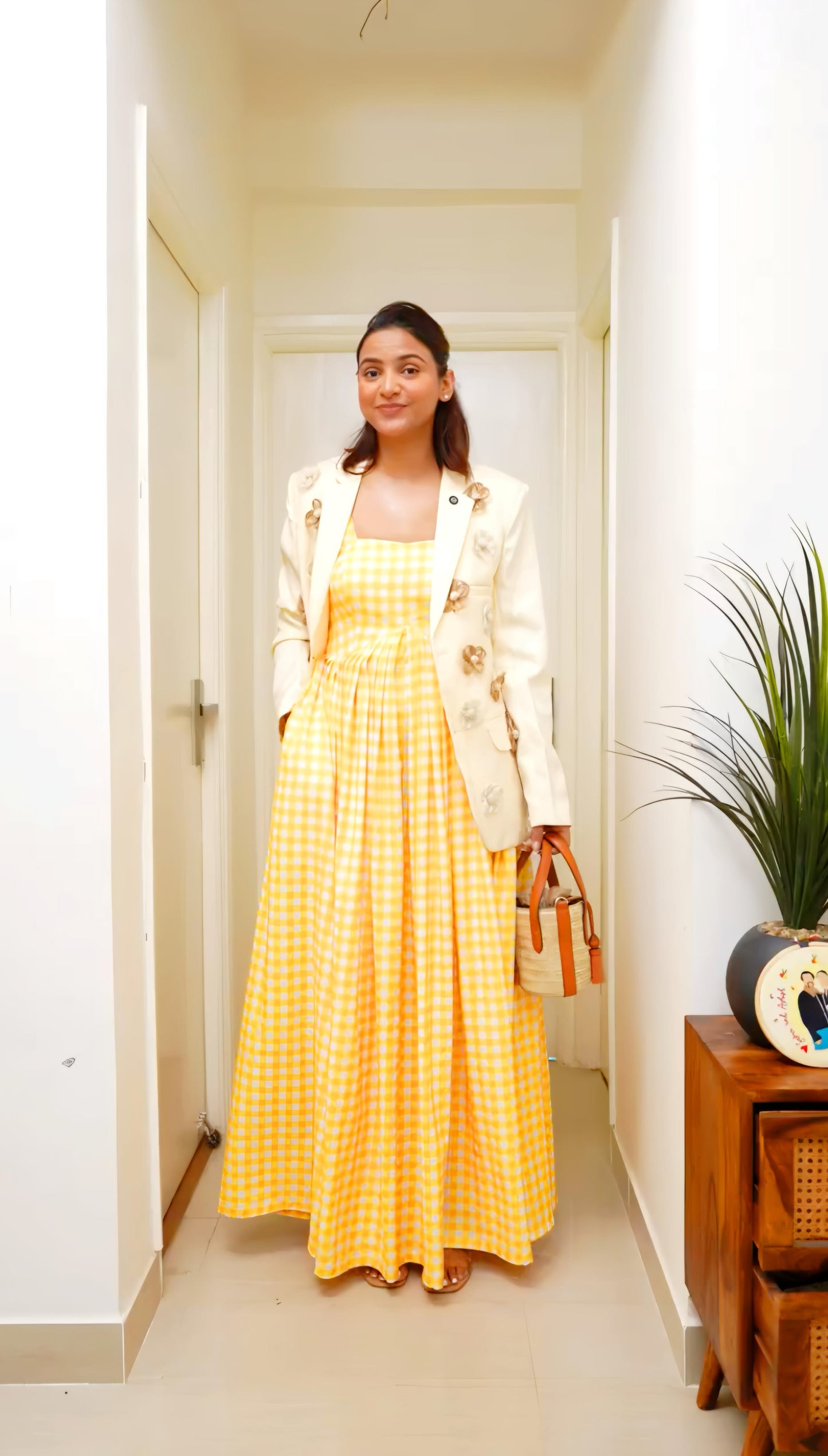 Sunbeam Gingham Maxi Dress ☀️🍋