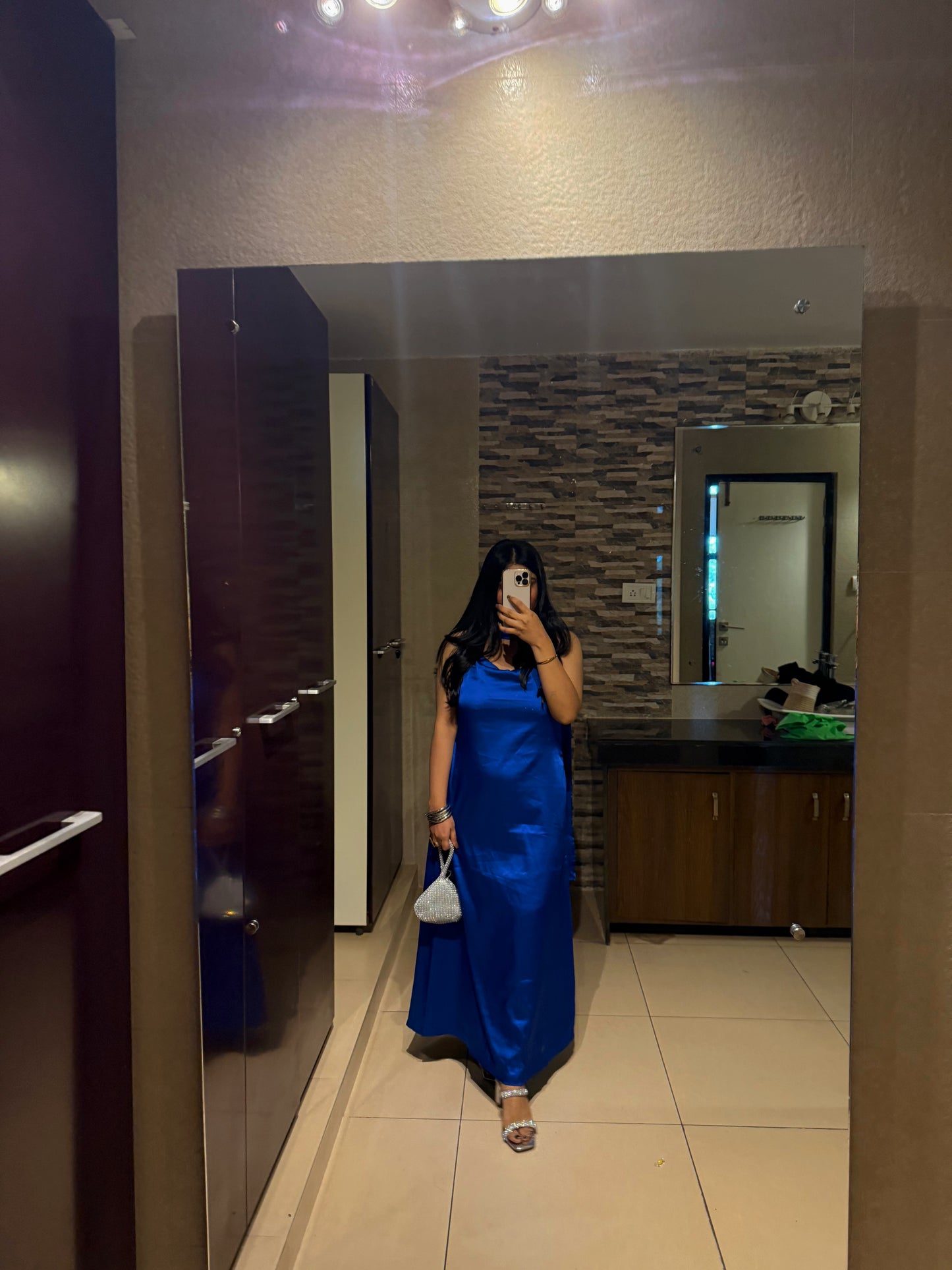 Royal Blue Luxe Satin Gown