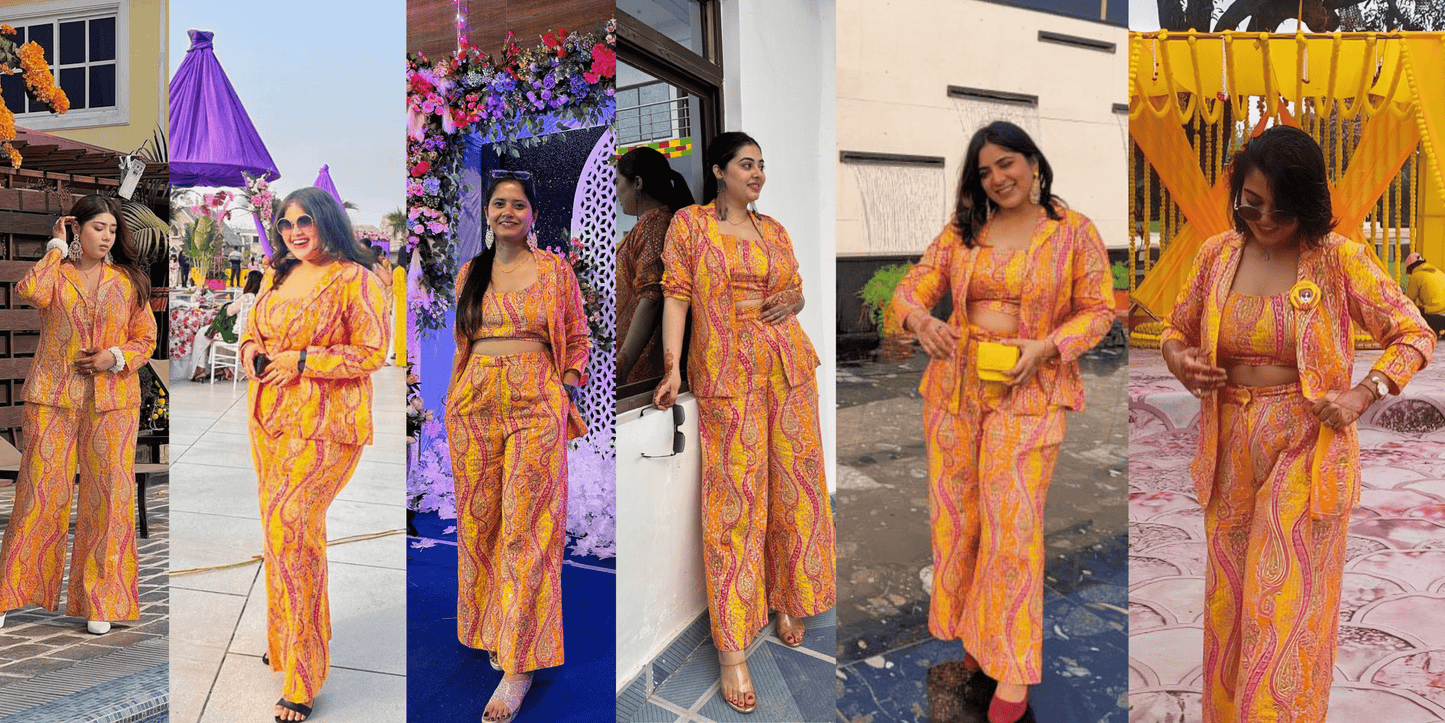 Haldi 3 Piece Co-ord Set