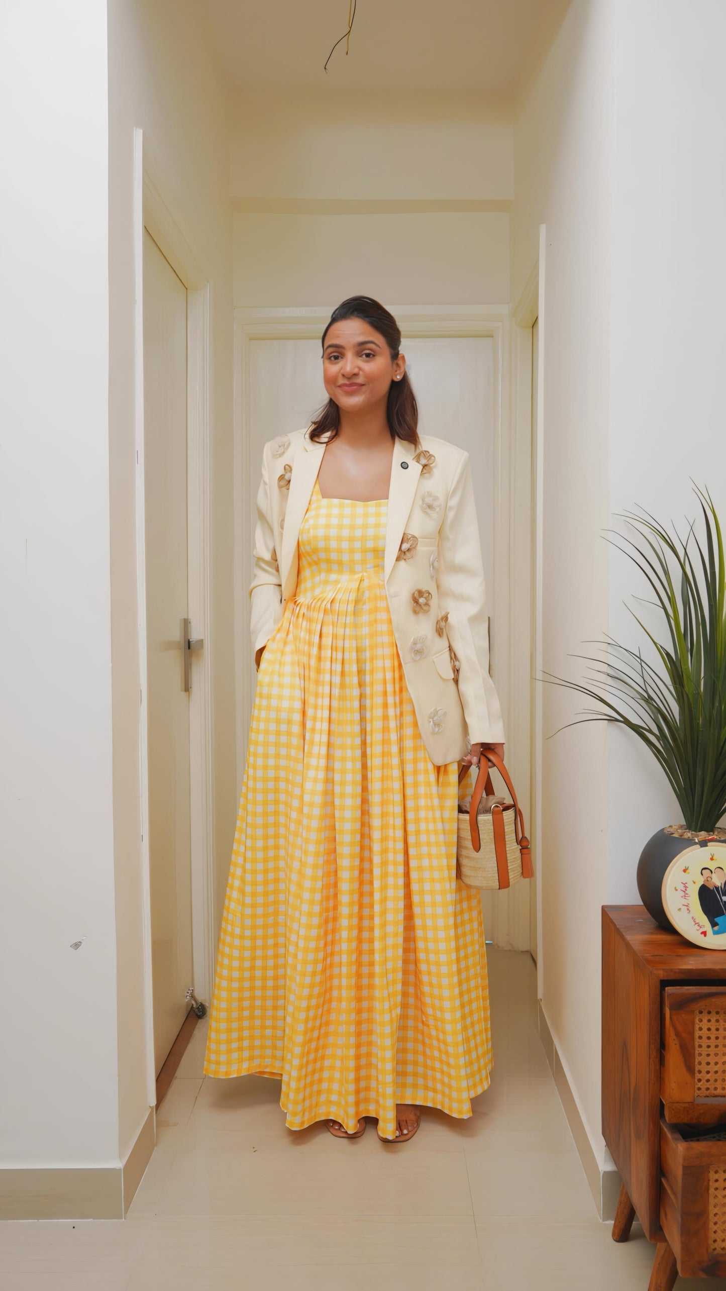 Sunbeam Gingham Maxi Dress ☀️🍋