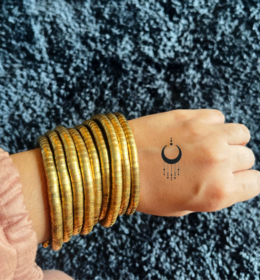 Viral Spiral Gold Bangles | Statement Jewellery