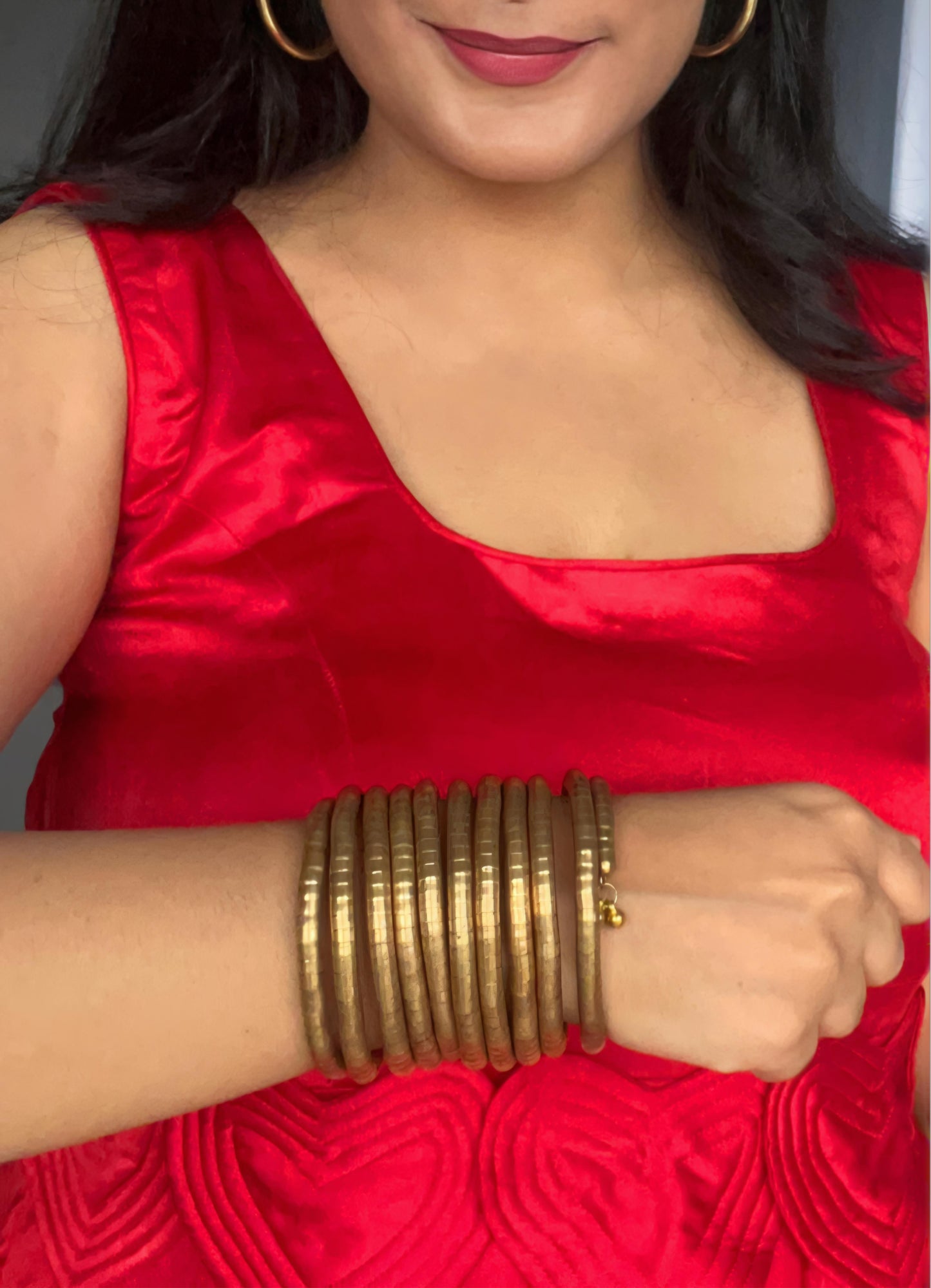 Viral Spiral Gold Bangles | Statement Jewellery