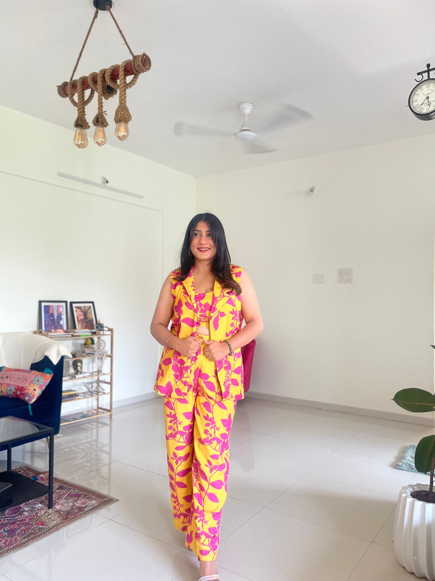 Haldi Pink Co-ord Set (Summer Edition)